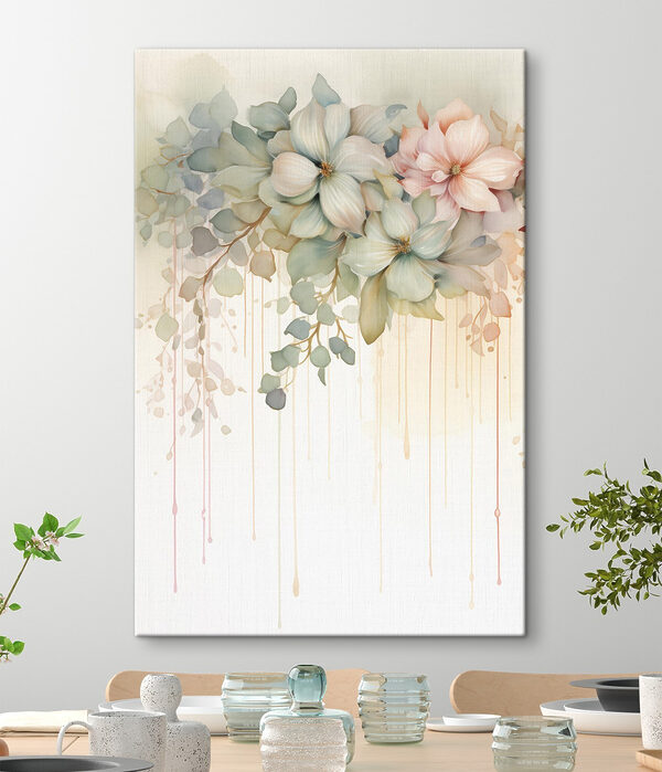 Quadri Dipinto raffigurante dei fiori su sfondo bianco (COD: s48920) Quadri Quadri Dipinto raffigurante dei fiori su sfondo bianco (COD: s48920)