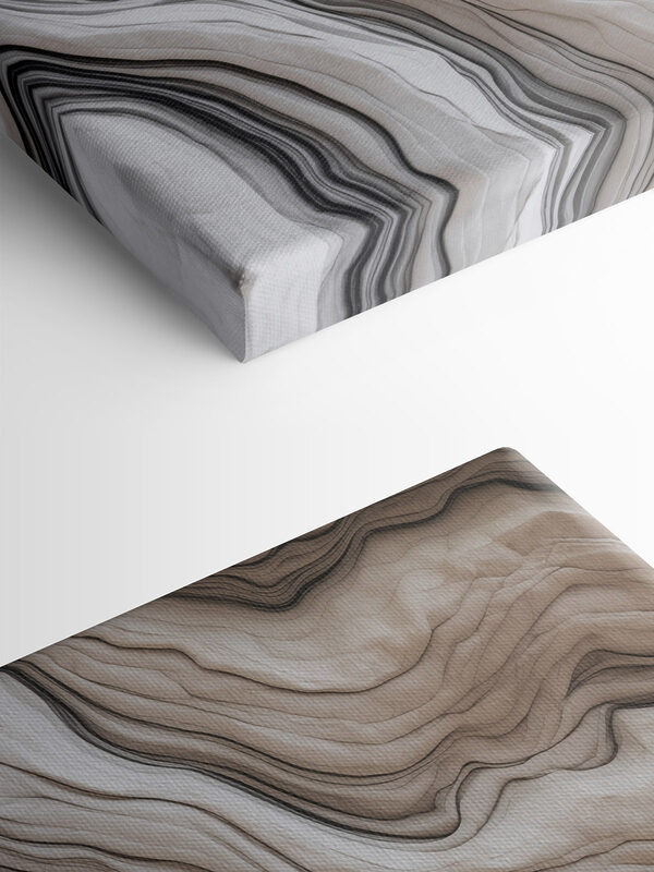 Smooth waves in neutral tones