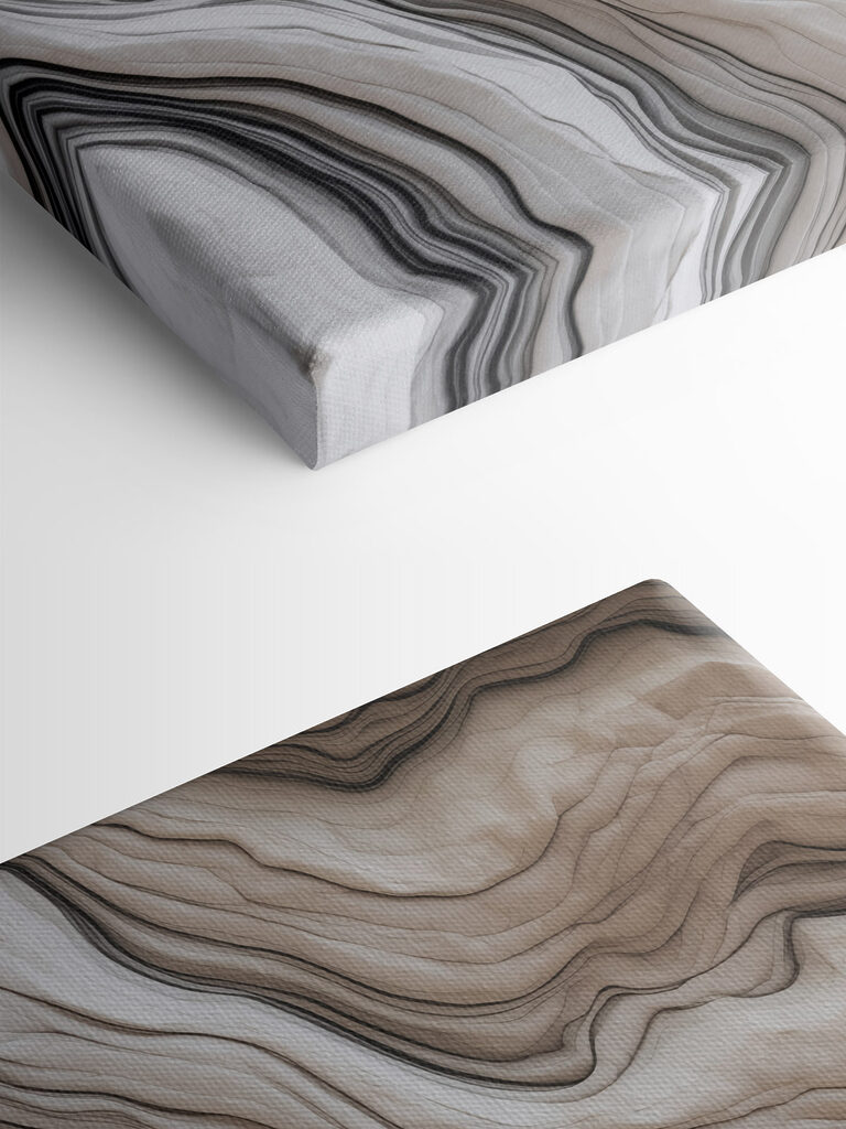 Smooth waves in neutral tones