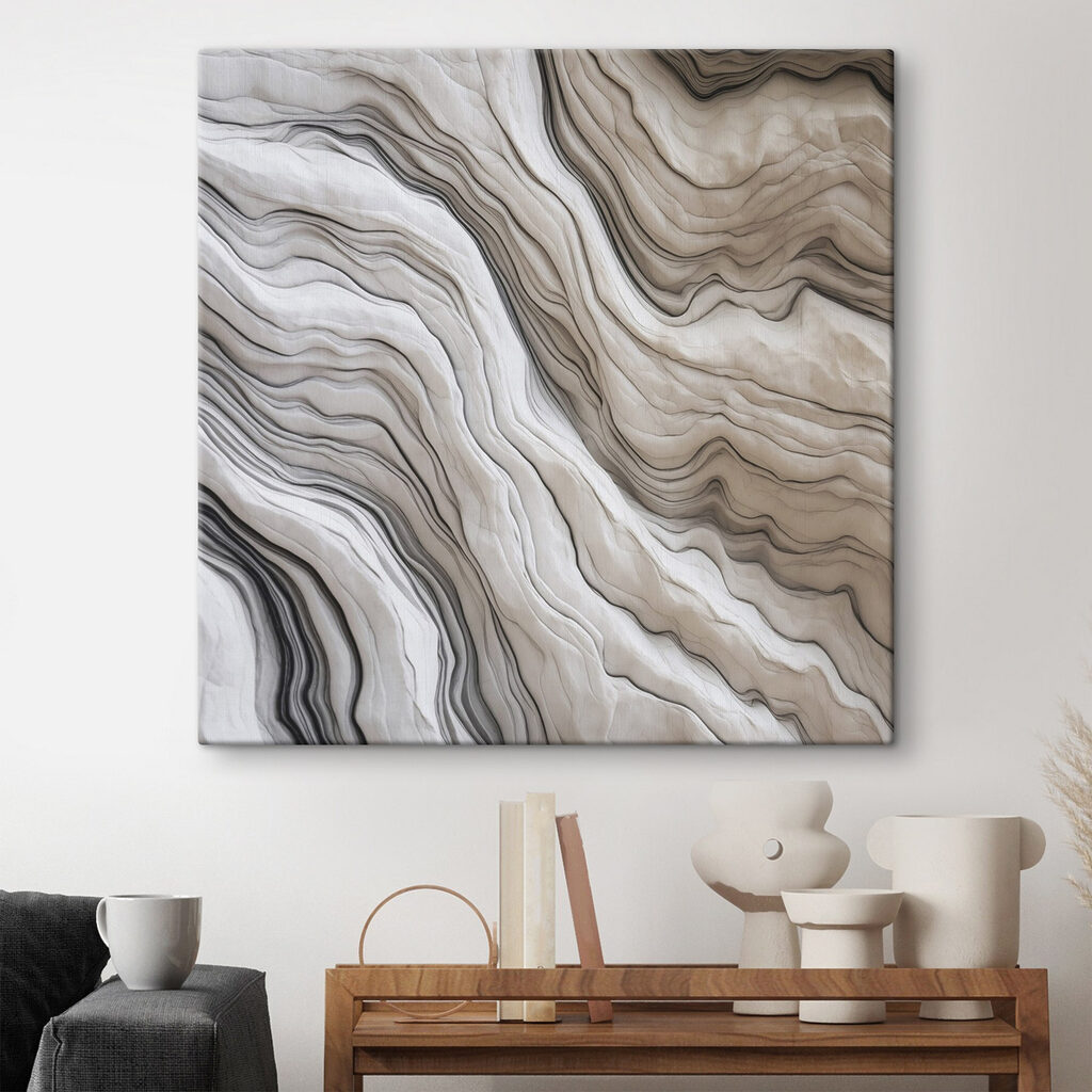 Smooth waves in neutral tones