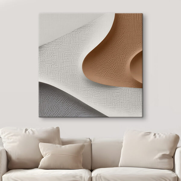 Quadri Quadri Onde con texture in una palette di colori tenui (COD: s48765)