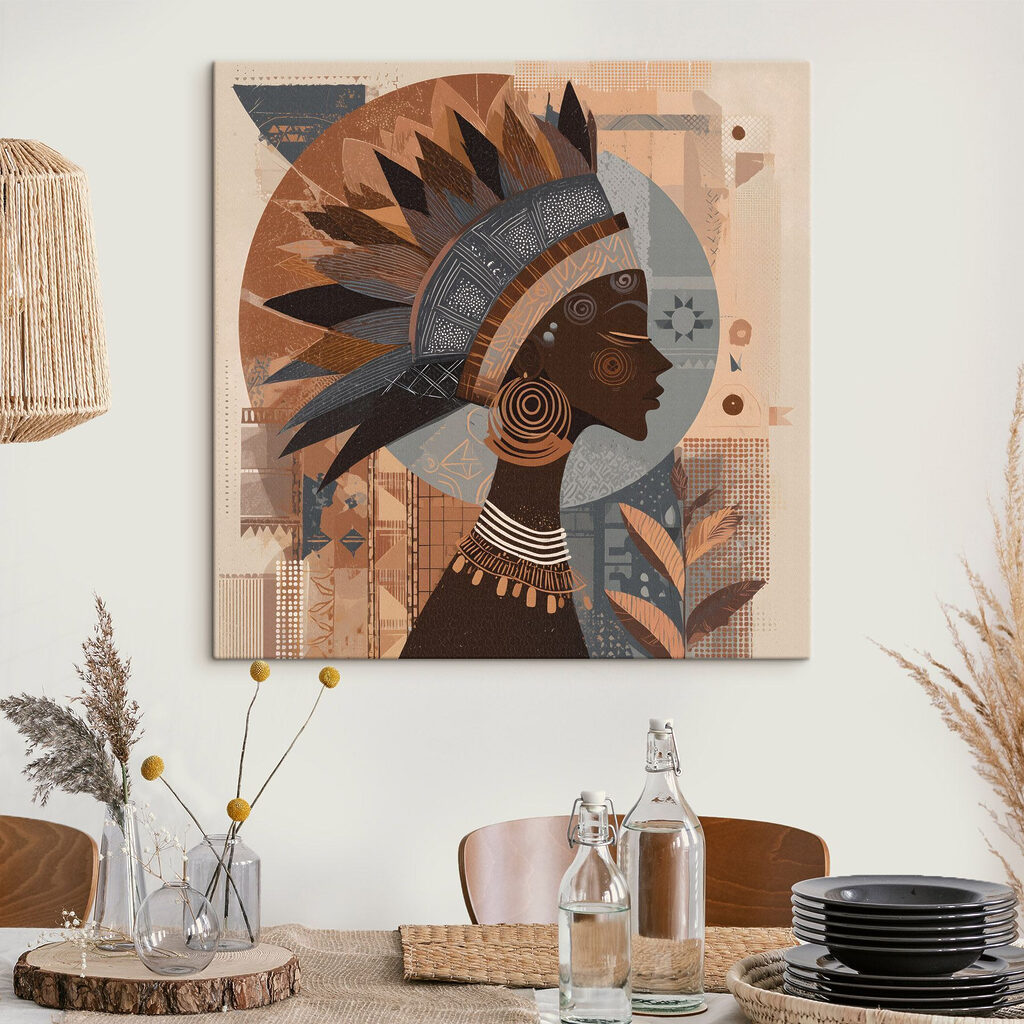 Woman in a headdress