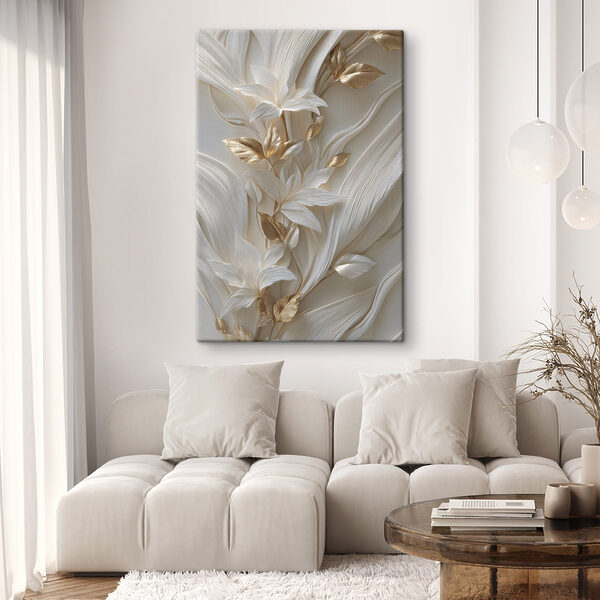 Quadri Quadri Fiori delicati e foglie sinuose (COD: s48788)