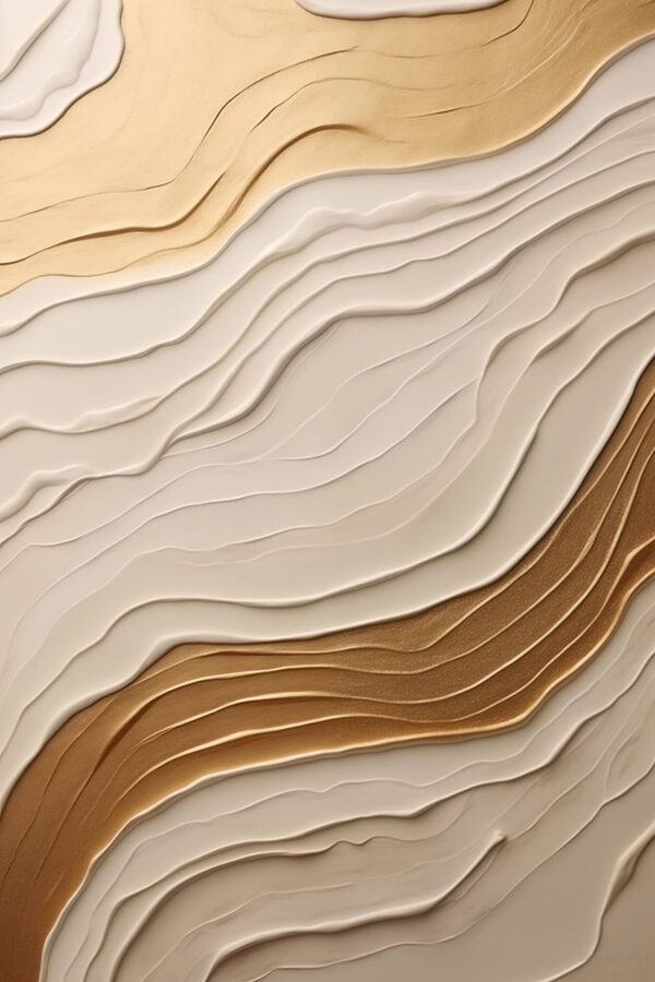 - Elegant waves of creamy hues