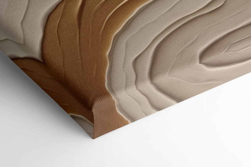 - Elegant waves of creamy hues