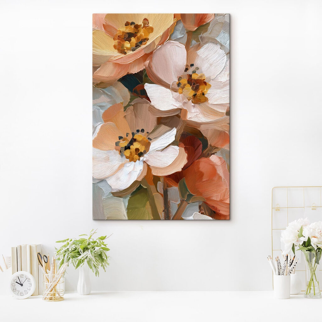 Delicate petals in soft hues
