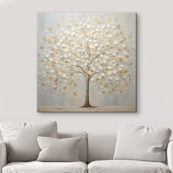 Quadri Dipinto raffigurante un albero con le foglie (COD: s48391) Quadri Quadri Dipinto raffigurante un albero con le foglie (COD: s48391)