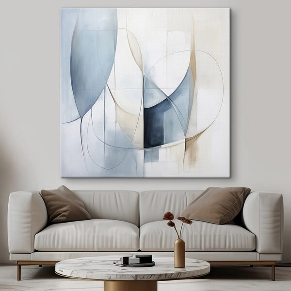 Quadri Dipinto in stile blu e bianco (COD: s48404) Quadri Quadri Dipinto in stile blu e bianco (COD: s48404)