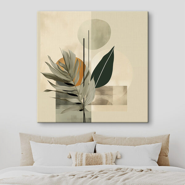 Quadri Foglie e forme geometriche (COD: s48410) Quadri Quadri Foglie e forme geometriche (COD: s48410)