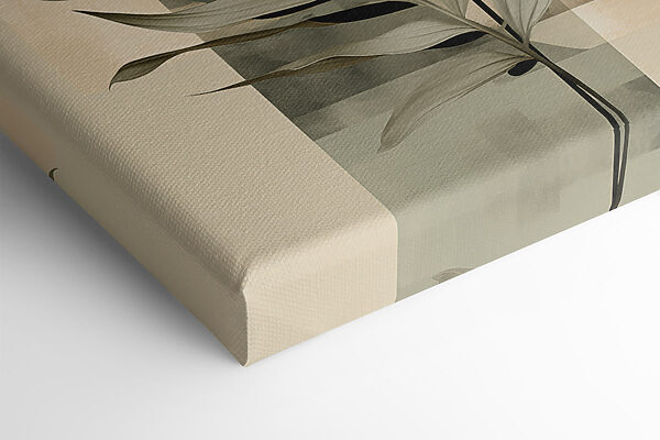 Leaf and geometric shapes