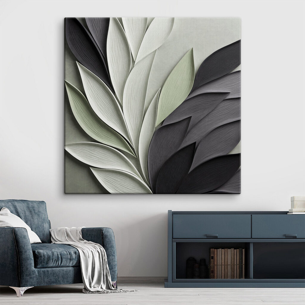 Elegant arrangement of leaf designs