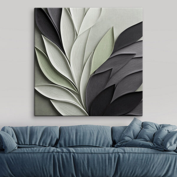 Elegant arrangement of leaf designs