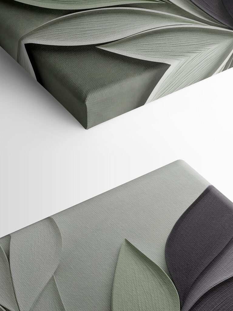 Elegant arrangement of leaf designs