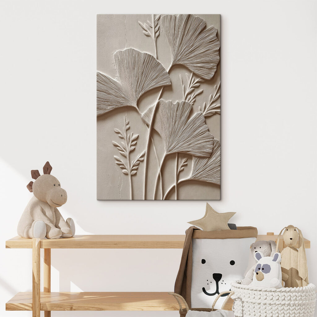 Nature-inspired wall relief design