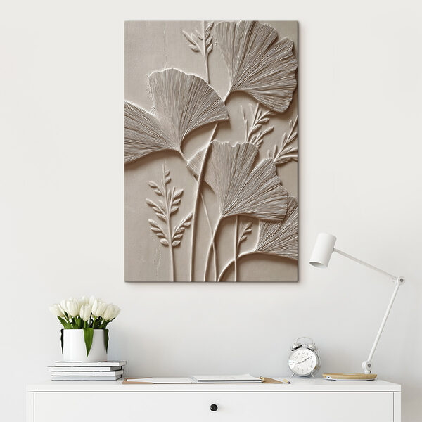 Nature-inspired wall relief design