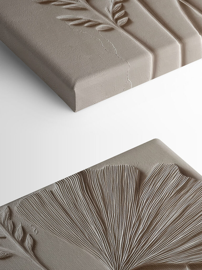 Nature-inspired wall relief design