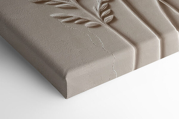 Nature-inspired wall relief design