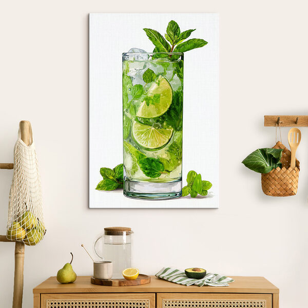 Quadri Bicchiere con una bevanda e dei lime (COD: s48462) Quadri Quadri Bicchiere con una bevanda e dei lime (COD: s48462)