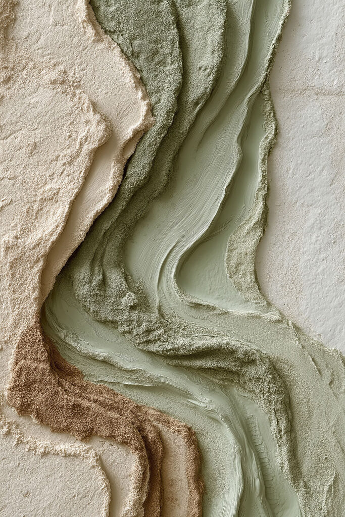Natural textures in soft earth tones