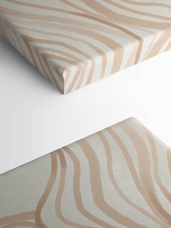 Flowing lines in soft neutral tones