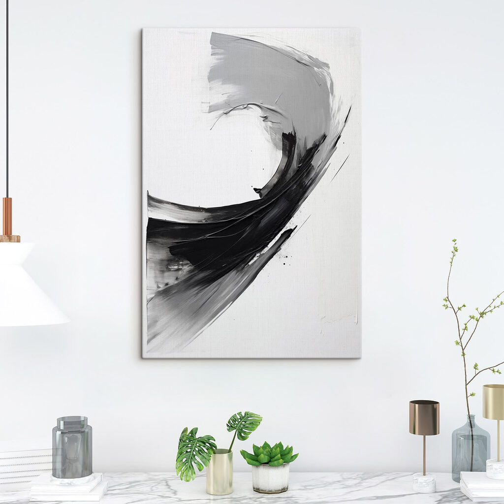 Black and white painting Black and white painting