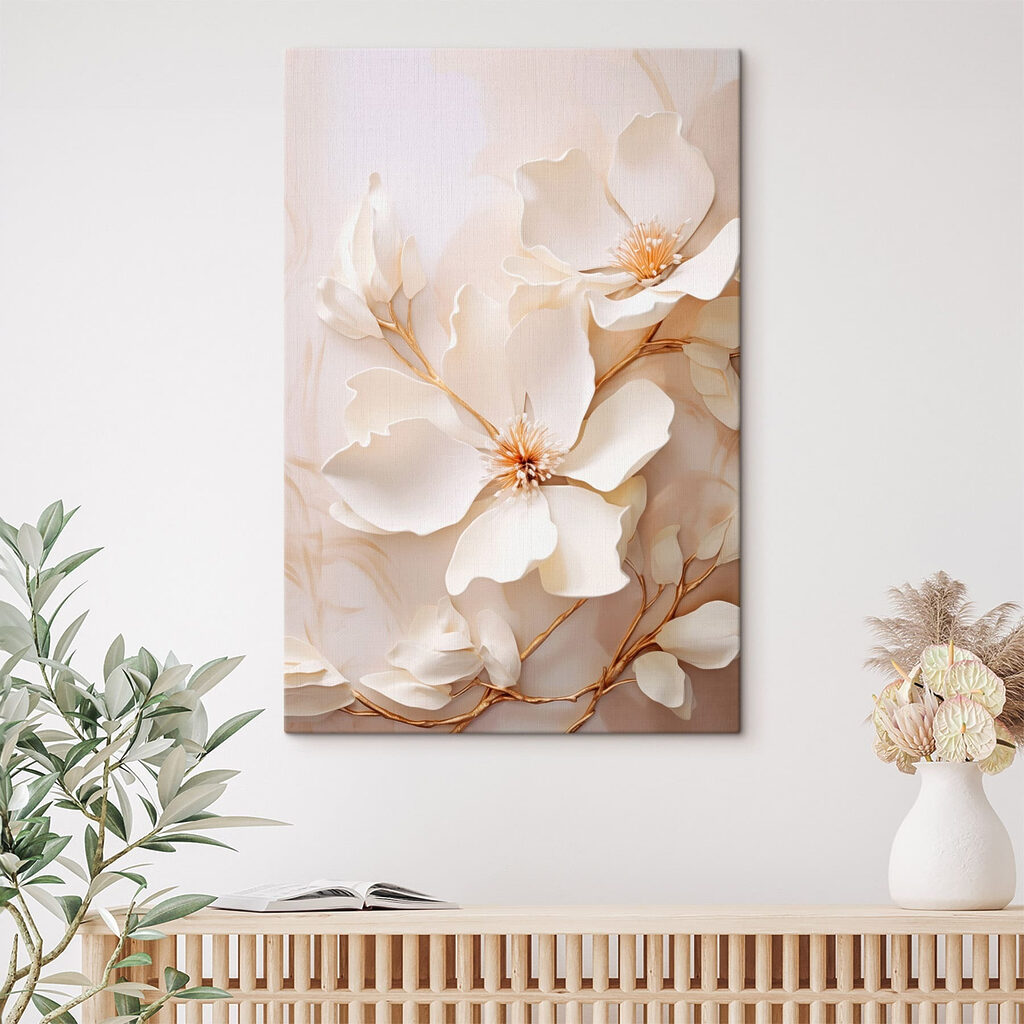 Delicate florals in soft hues