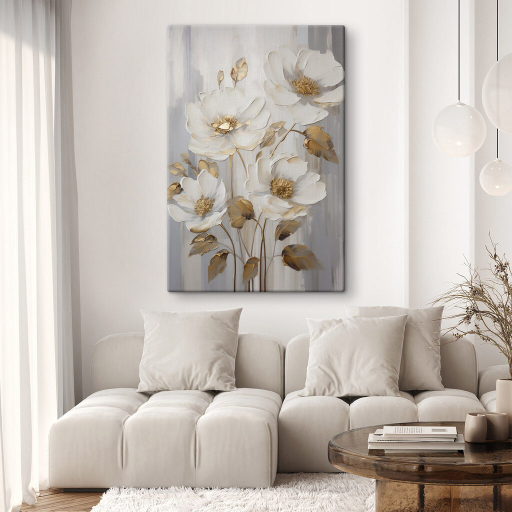 Delicate blooms in serene colors