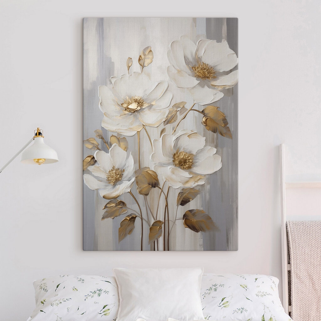 Delicate blooms in serene colors