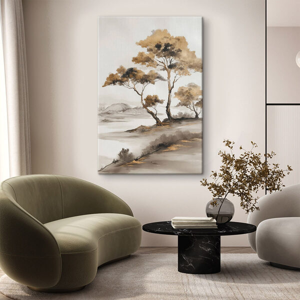 Quadri Dipinto raffigurante degli alberi nel deserto (COD: s48512) Quadri Quadri Dipinto raffigurante degli alberi nel deserto (COD: s48512)