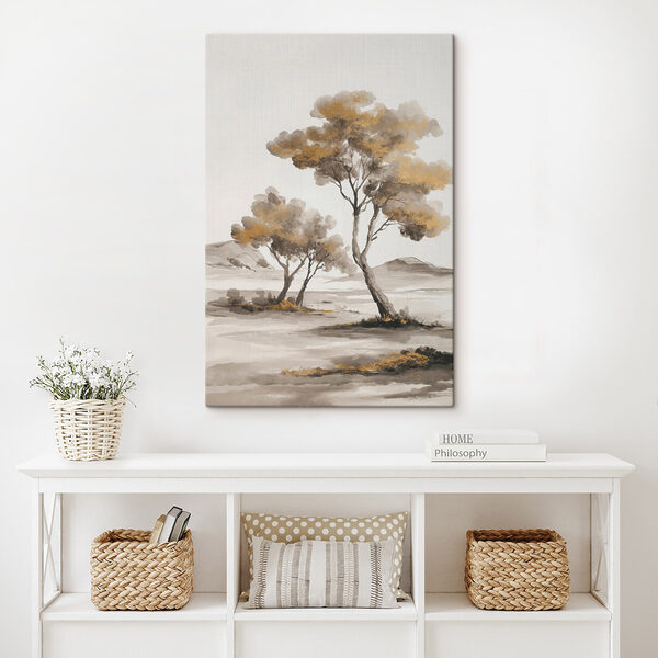 Quadri Dipinto raffigurante degli alberi nel deserto (COD: s48513) Quadri Quadri Dipinto raffigurante degli alberi nel deserto (COD: s48513)