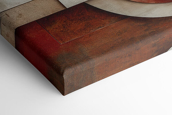Abstract shapes in warm tones