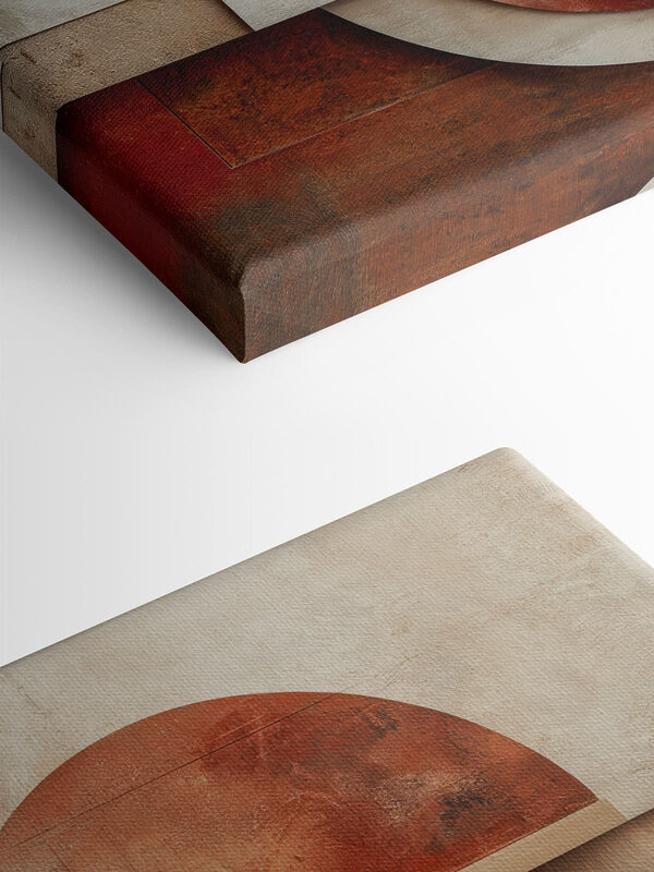 Abstract shapes in warm tones