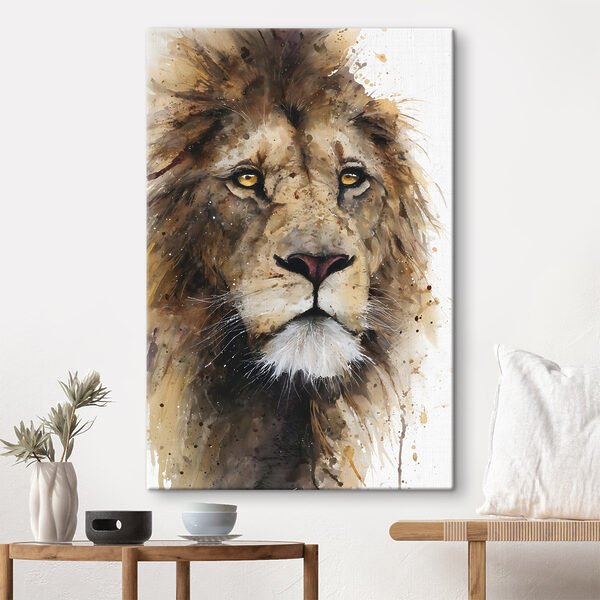 Quadri Maestoso leone dallo sguardo penetrante (COD: s48525) Quadri Quadri Maestoso leone dallo sguardo penetrante (COD: s48525)