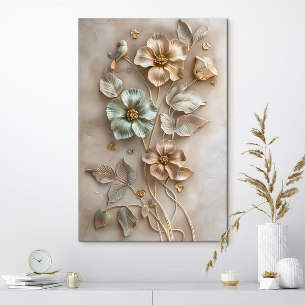 Quadri Quadri Decorazioni da parete con fiori e foglie (COD: s48527)