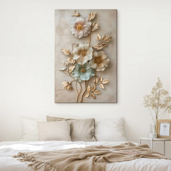Quadri Decorazione da parete con fiori e foglie (COD: s48528) Quadri Quadri Decorazione da parete con fiori e foglie (COD: s48528)