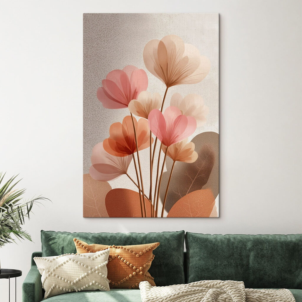 Delicate blooms in soft pastel hues Delicate blooms in soft pastel hues