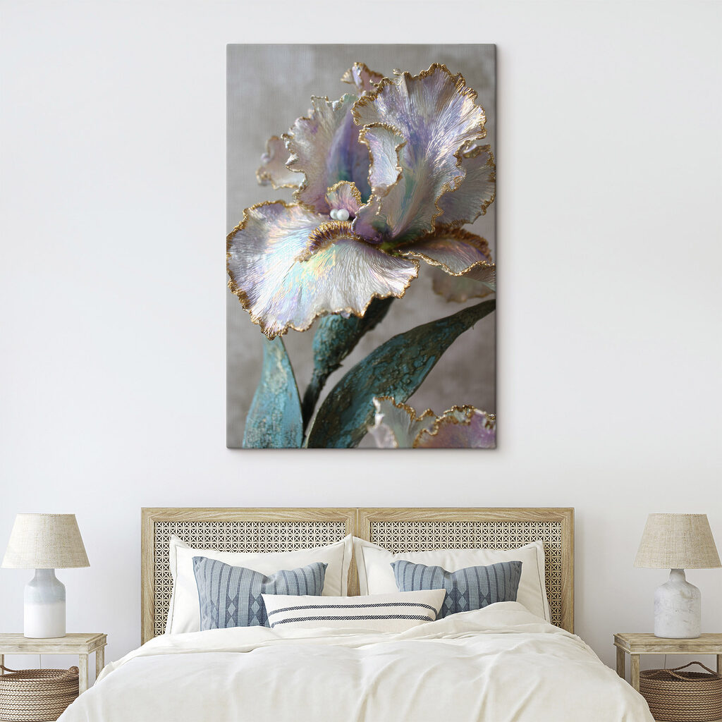 Elegant flower sculpture with soft hues