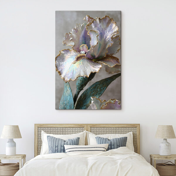 Elegant flower sculpture with soft hues