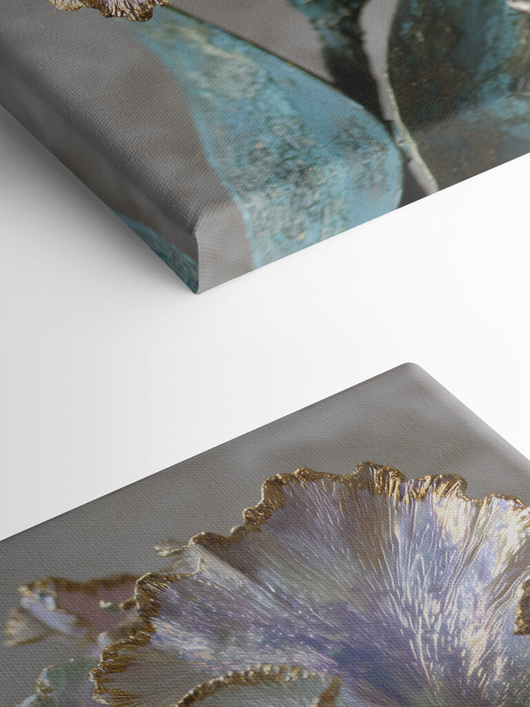 Elegant flower sculpture with soft hues