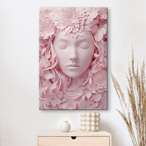 Quadri Viso realizzato con fiori di carta (COD: s48549) Quadri Quadri Viso realizzato con fiori di carta (COD: s48549)