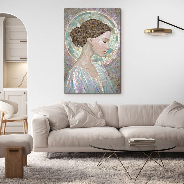 Mosaico raffigurante una donna