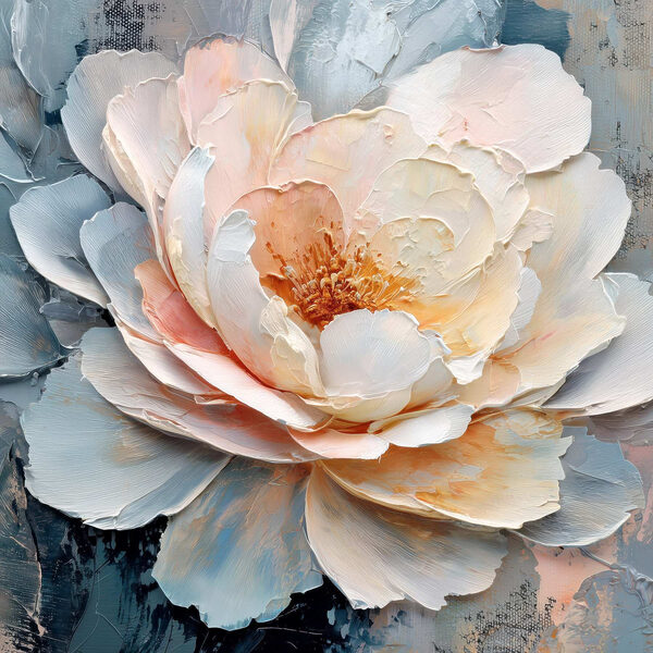 Delicate bloom in soft pastel hues