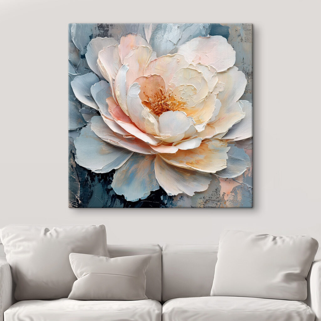 Delicate bloom in soft pastel hues