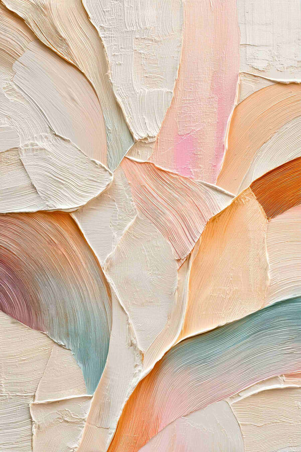 Le tonalità tenui si fondono in un flusso artistico Le tonalità tenui si fondono in un flusso artistico