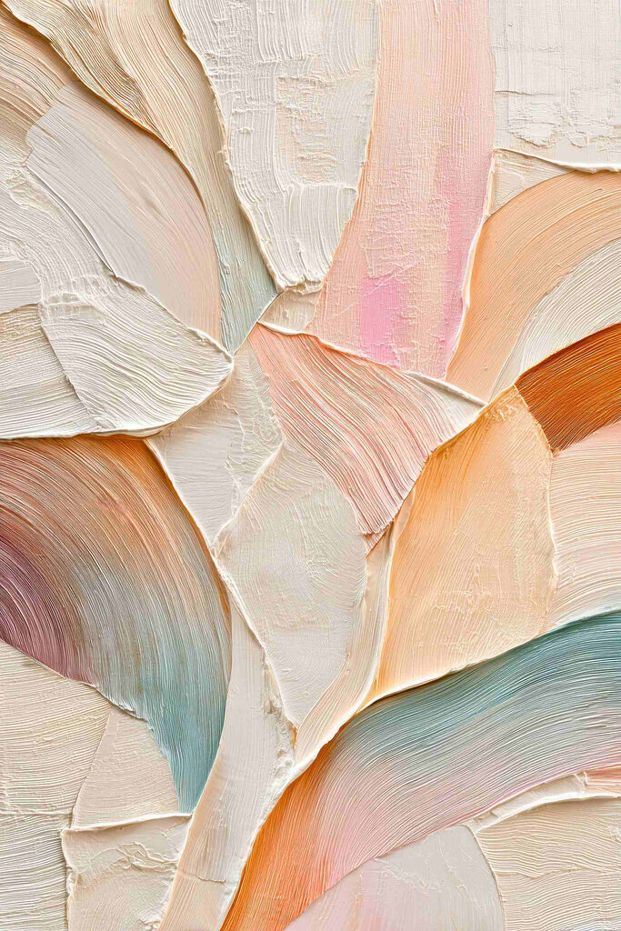 Le tonalità tenui si fondono in un flusso artistico Le tonalità tenui si fondono in un flusso artistico