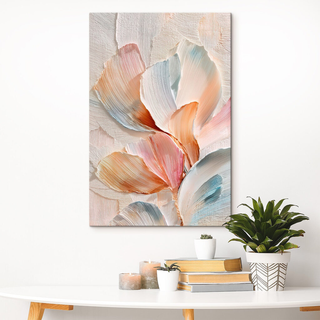 Delicate strokes of pastel colors