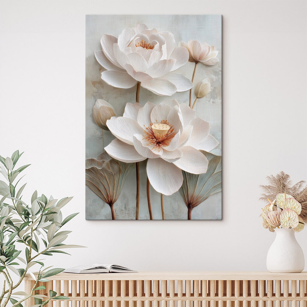 Delicate blooms in soft pastel tones