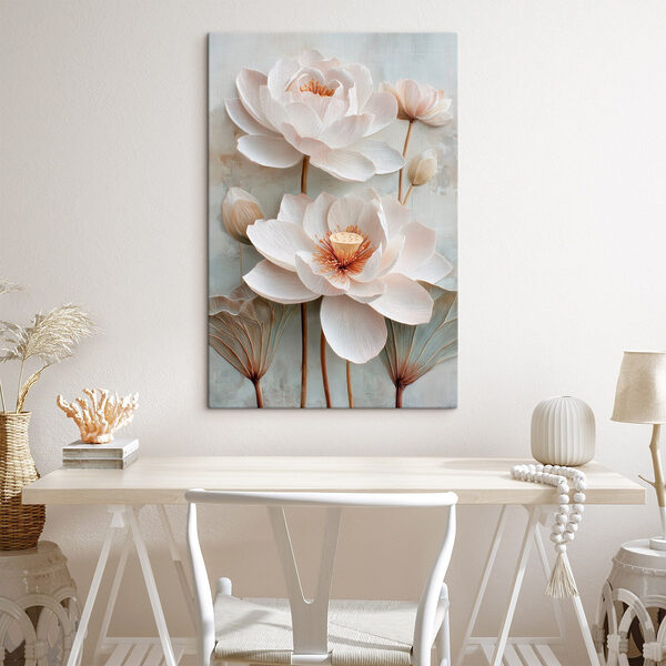 Delicate blooms in soft pastel tones