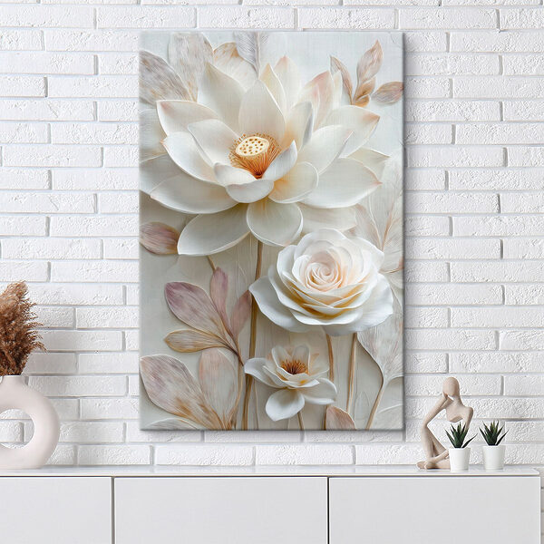 Quadri Quadri I fiori delicati trasmettono una bellezza serena (COD: s48214)