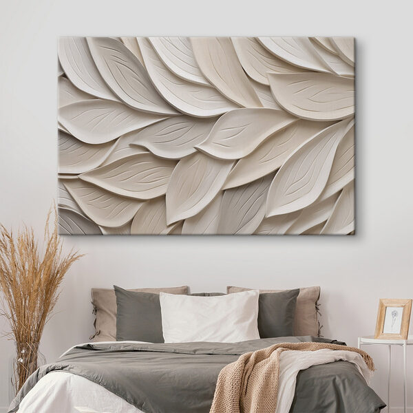 Intricate layers of stylized leaves